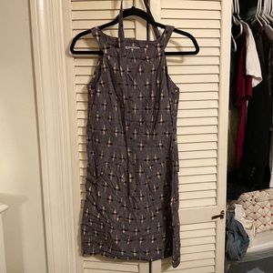 Passion Lilie Ethically Made Sun Dress Blue Tie Waist XS Sleeveless